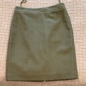 J. Crew Olive Pencil Skirt